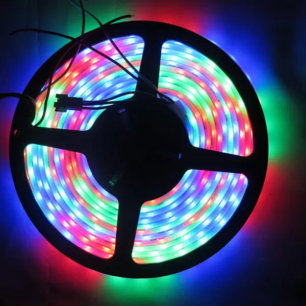 Индивидуально Адресуемая Светодиодная лента ws2811ic 5050 RGB SMD 50 м 12 В постоянного тока