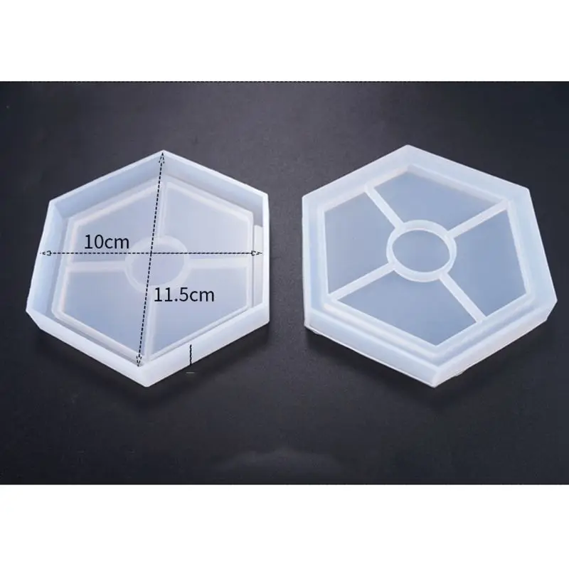 5 pcs Coaster silicone mold, Cone Epoxy Resin Molds, Resin Stone Pendulum Crystal Column Pendant Silicone UV Resin Mold Jewelry