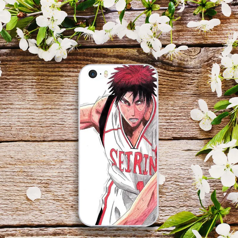 Мобильный телефон из мягкого ТПУ чехлы для iPhone X XR XS Max 10 7 8 Plus 4 6 5 1 2 SE 5C аниме Kuroko No