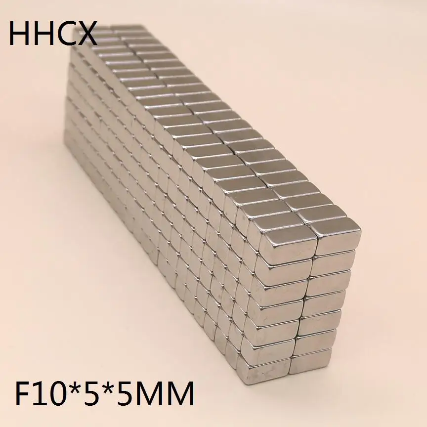 300 шт./лот магнит 10x5x5 мм N35 Сильный квадратный NdFeB редкоземельный магнит 10*5*5 мм неодимовый магнит 10 мм x 5 мм x 5 мм