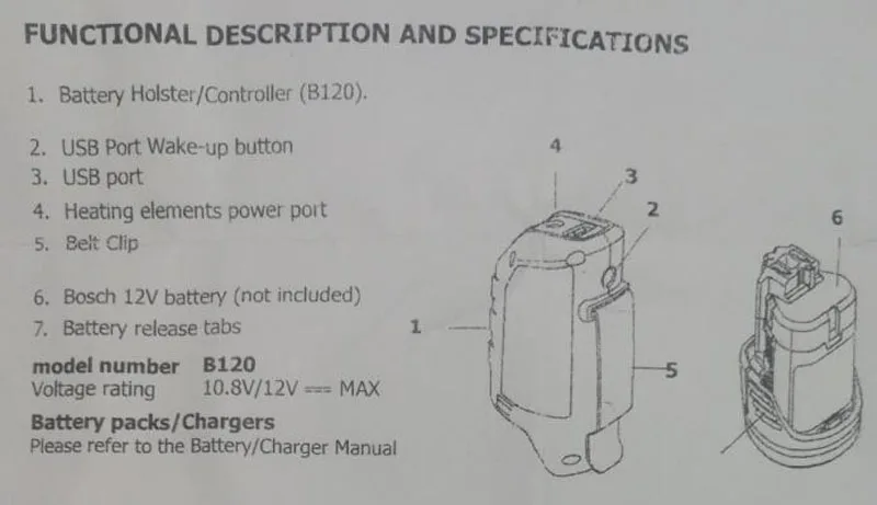Davupine BAT420 литий-ионный аккумулятор BHB120 кобура USB зарядное устройство адаптер для Bosch 10,8 V 12V 5Ah 6Ah BAT412A BAT413A 2607336996 дрель