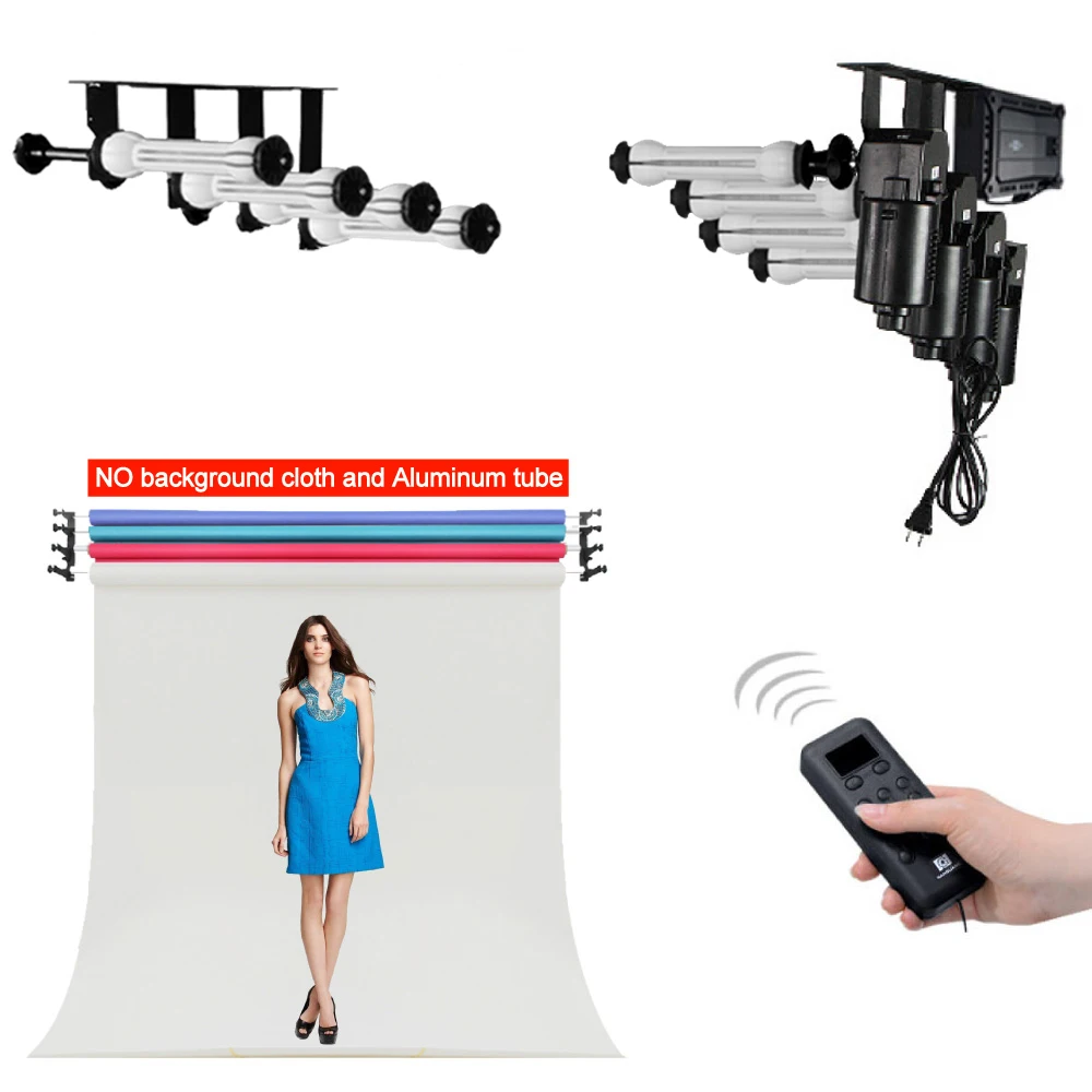 Ось фона Фон для фотосъемки с изображением Поддержка Электрический 4 Вал