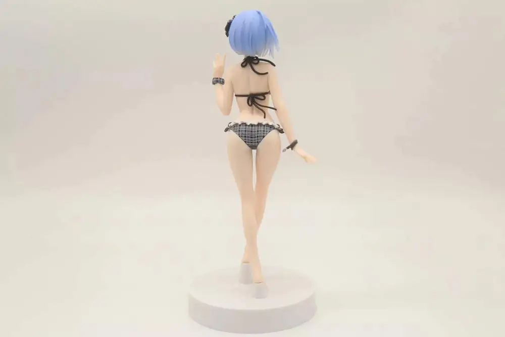 Аниме Рисунок 21 см Re: жизнь в другом мире от нуля Rem купальник Ver. ПВХ Модель
