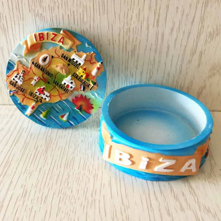 Туристические сувениры Испании Ibiza креативная ручная шкатулка для ювелирных
