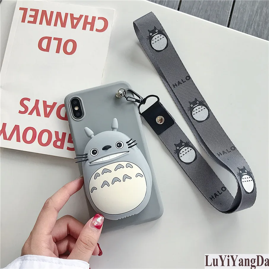 Милый мультяшный чехол-кошелек на молнии для телефона Huawei P10 Plus P20 P30 Mate 9 10 20X30 Pro Lite Мягкий силиконовый чехол Coque Fundas
