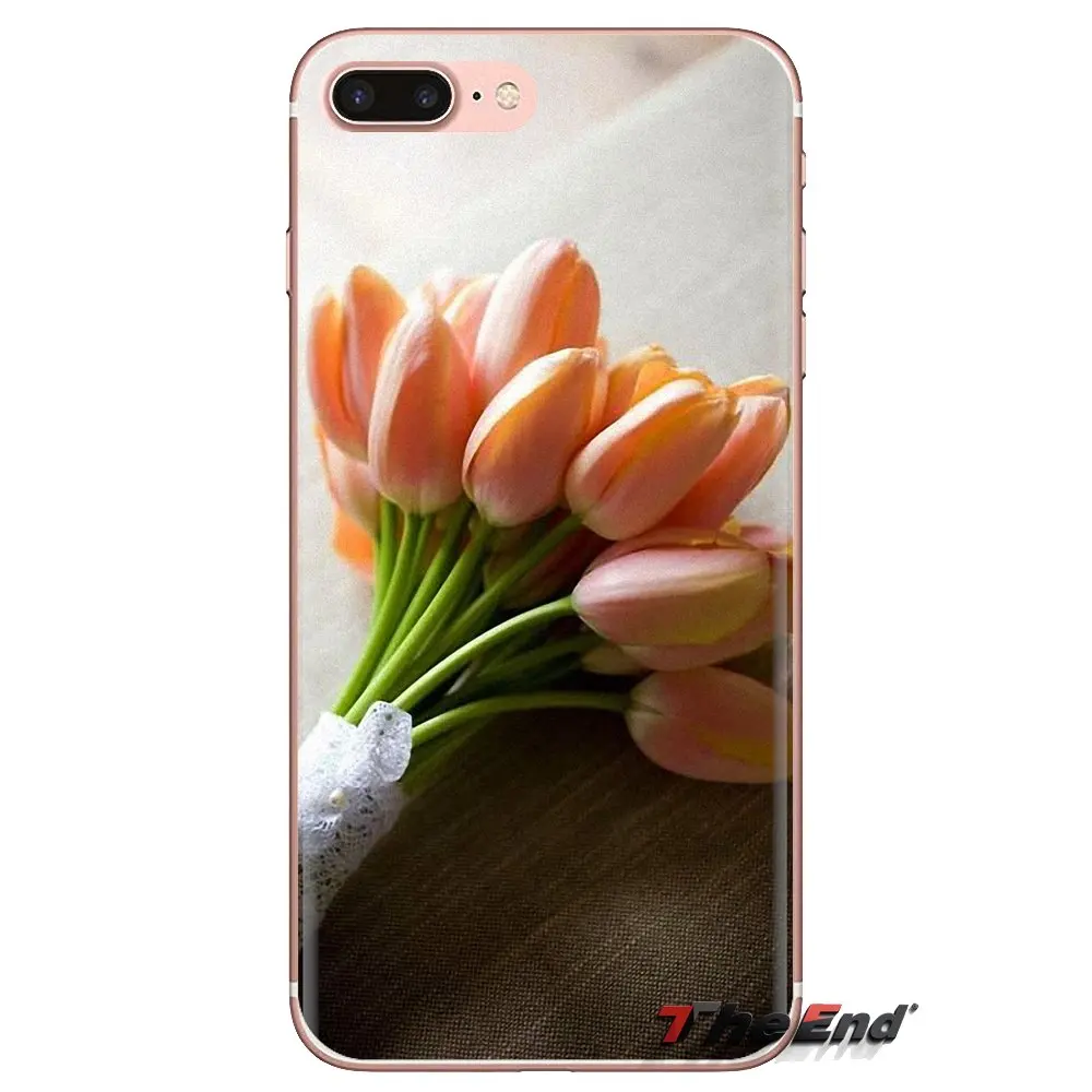 Чехлы для телефонов красные синие Весенние тюльпаны Цветочное поле Xiaomi Mi3 Samsung A10