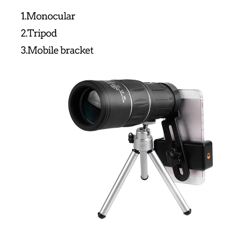 all items 16X52 оптический Монокуляр высокой мощности телескоп для охоты оптические линзы Лучший Открытый зрительный прицел HT38-0007 - Цвет: all items