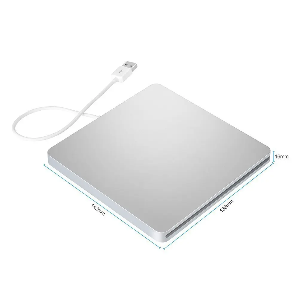 YiYaYo type C USB 2,0 внешний DVD привод Оптический привод DVD RW горелка Писатель CD rom плеер для hp ноутбук Настольный Windows MAC OS