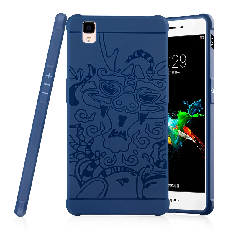 Чехлы для OPPO R7 Силиконовая задняя крышка R7S роскошный защитный ударопрочный