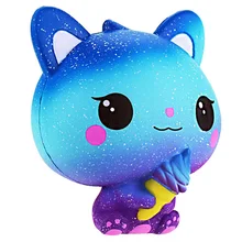 Jumbo Kawaii, мягкая игрушка в виде мороженого, кошки, котенка из искусственной кожи, для детей, подарок на Рождество Jumbo Kawaii, мягкая игрушка в виде мороженого, кошки, котенка из искусственной кожи, для детей, подарок на Рождество