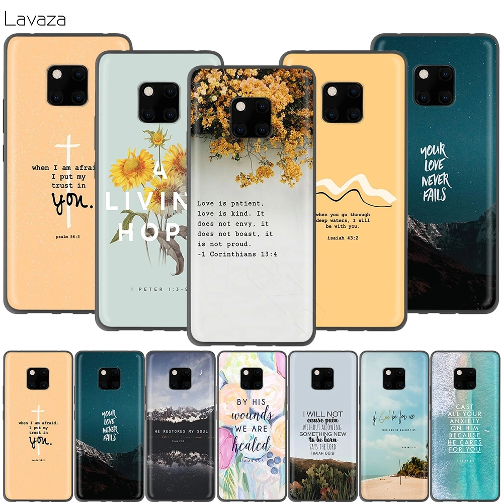 Lavaza Библейский стих филиппийский Иисус Христос христианский чехол для Huawei P30 P20 P10