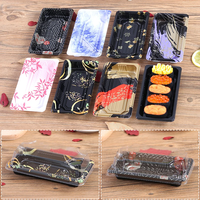 1 # суши Упакованные коробки с крышкой. Коробки на вынос овощи сашими упаковочная