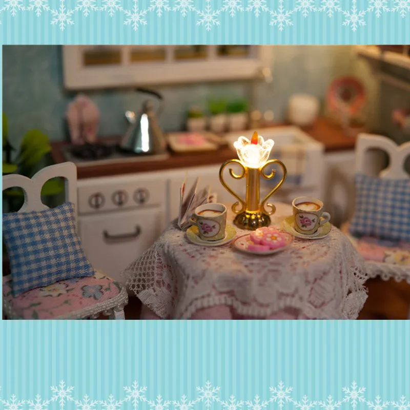 DIY Кукольный дом Мебель Кошка молочный пылезащитный чехол 3D Деревянный миниатюрный кукольный домик домашняя модель игрушки для детей взрослому подарок на день рождения