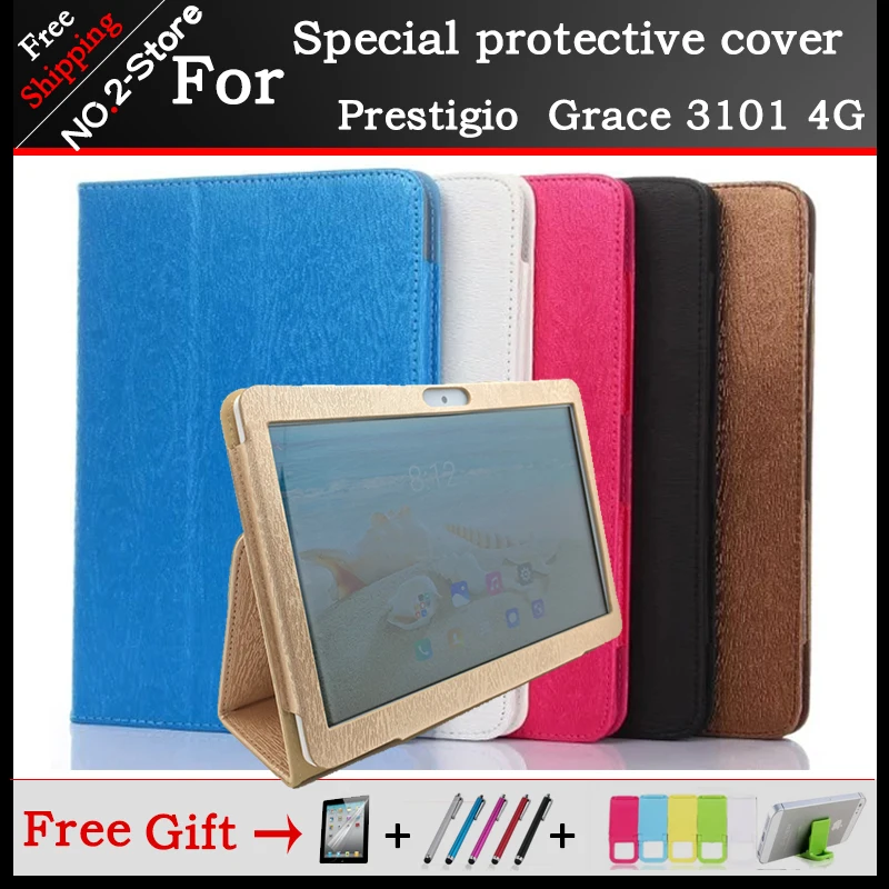 Модный двухскладной Чехол книжка из искусственной кожи с подставкой для Prestigio
