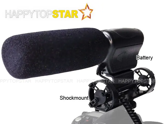 Профессиональный стерео направленный микрофон NA Q7 Shotgun DV для Canon 6D2 6D 5D4 80D 5D Mark II III