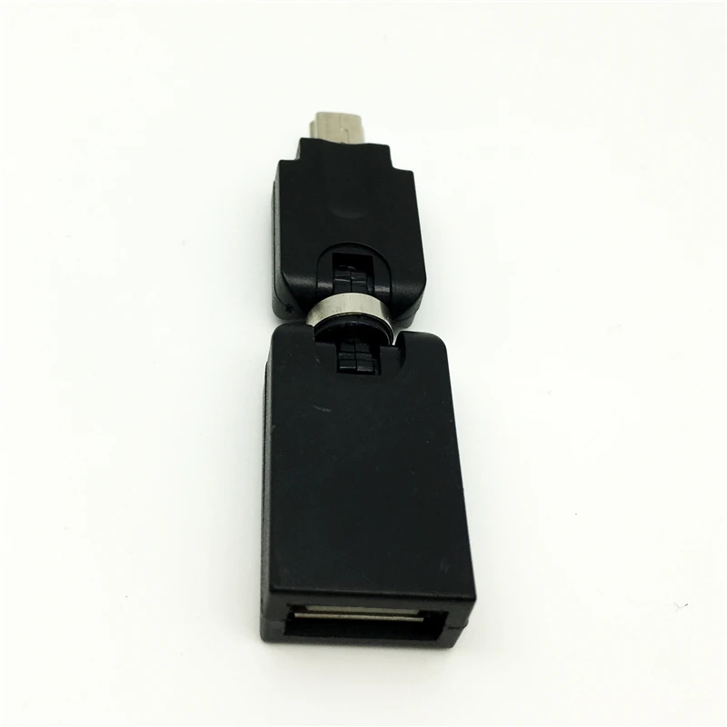 Адаптер с поворотом на 360 градусов Mini usb 5Pin штекер USB A гнездо преобразователь