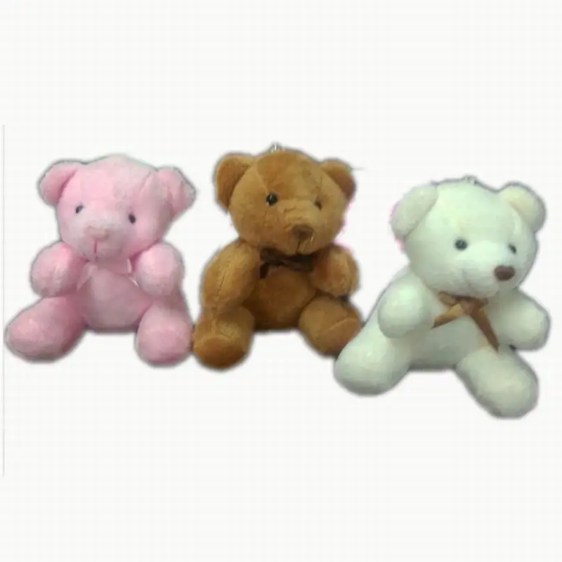 Акция Оптовая Продажа 2 шт./лот 11 см плюшевый мини коричневый медведь для телефона