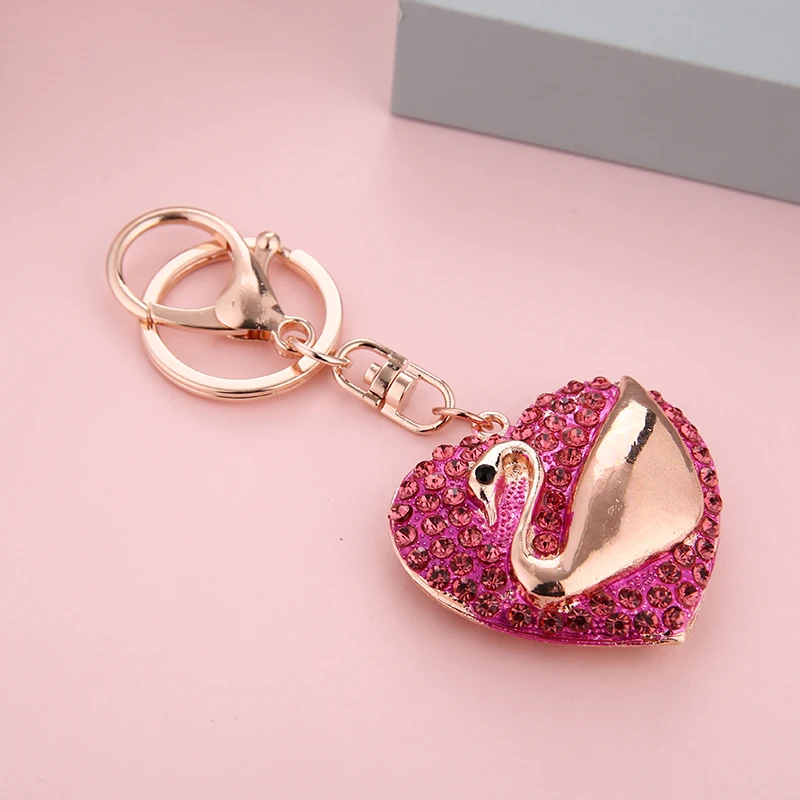 New Fashion Sweet Heart Pearls Crystal Charm Pendant Purse Bag Car Key Ring Chain Wedding Party Jewelry Favorite Gift | Украшения и