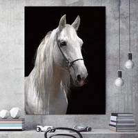 animal canvas painting black and white art wall poster and print on canvas wall art pictures for living room home decoration