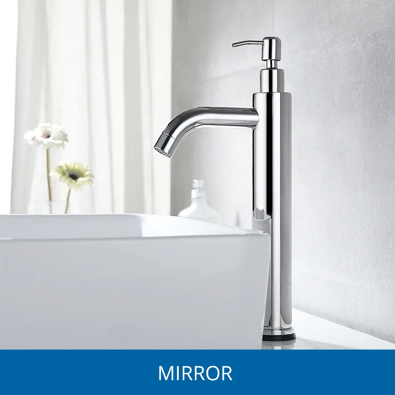 Mirror High Model Fapully, умный сенсорный смеситель для раковины, хром, многофункциональный кран для ванной комнаты с дозатором мыла, смеситель с сенсорным управлением, 1049 - Цвет: Mirror High Model