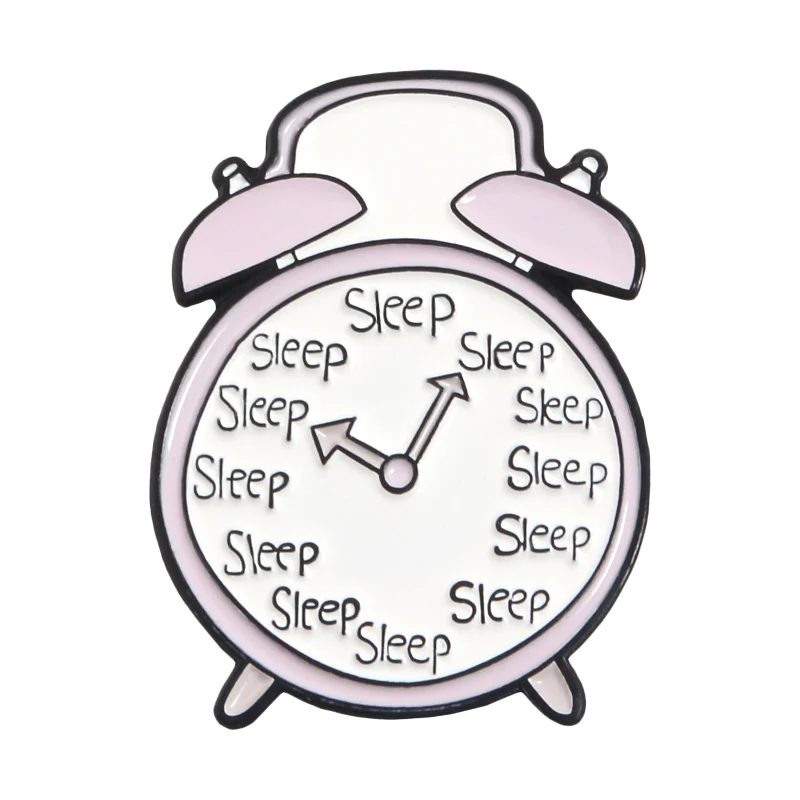 Time Is Life Enamel Pins Collections Alarm Clock Horologe Sand Clock Sand Beaches Enamel Lapel pin Badge metal Pins Brooches - Окраска металла: 1