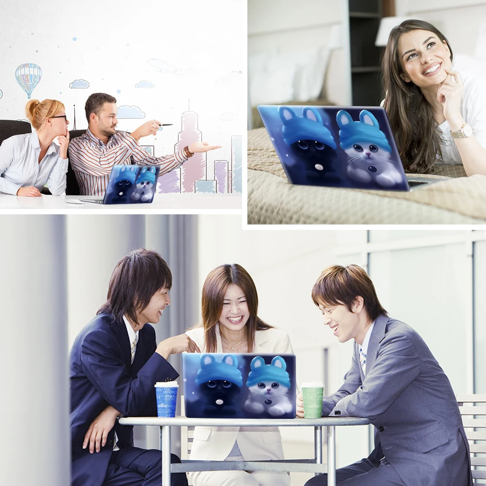 Новинка 2019 Жесткий Чехол для ноутбука с рисунком + чехол клавиатуры Macbook Air 11 13 Pro