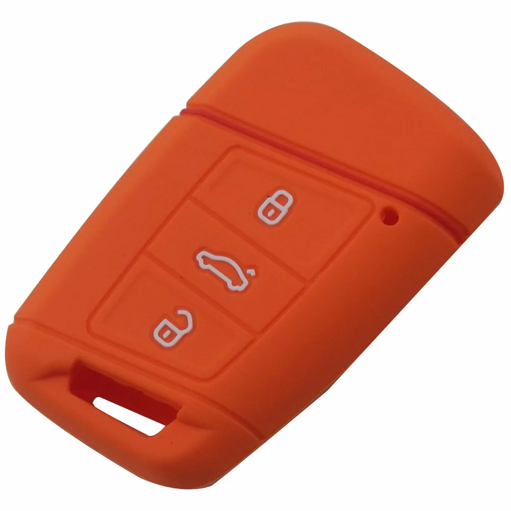 Силиконовый чехол для ключей jingyuqin 3 BTNS Volkswagen VW Magotan Passat B8 Skoda A7 умный протектор|key