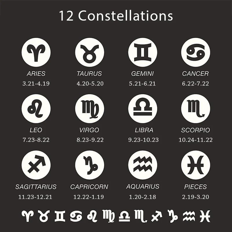 

Silver color Stainless Steel Beads Bracelet for Women 12 Zodiac Constellations Charm Woman Bracelets Fashion Jewelry Gift DB63