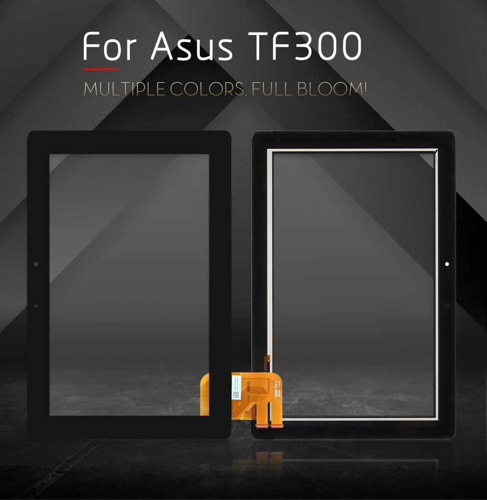 Srjtek для Asus Transformer Pad TF300T TF300 tf300tg G01 версия черный дигитайзер сенсорный экран стекло 69.10I21. G01