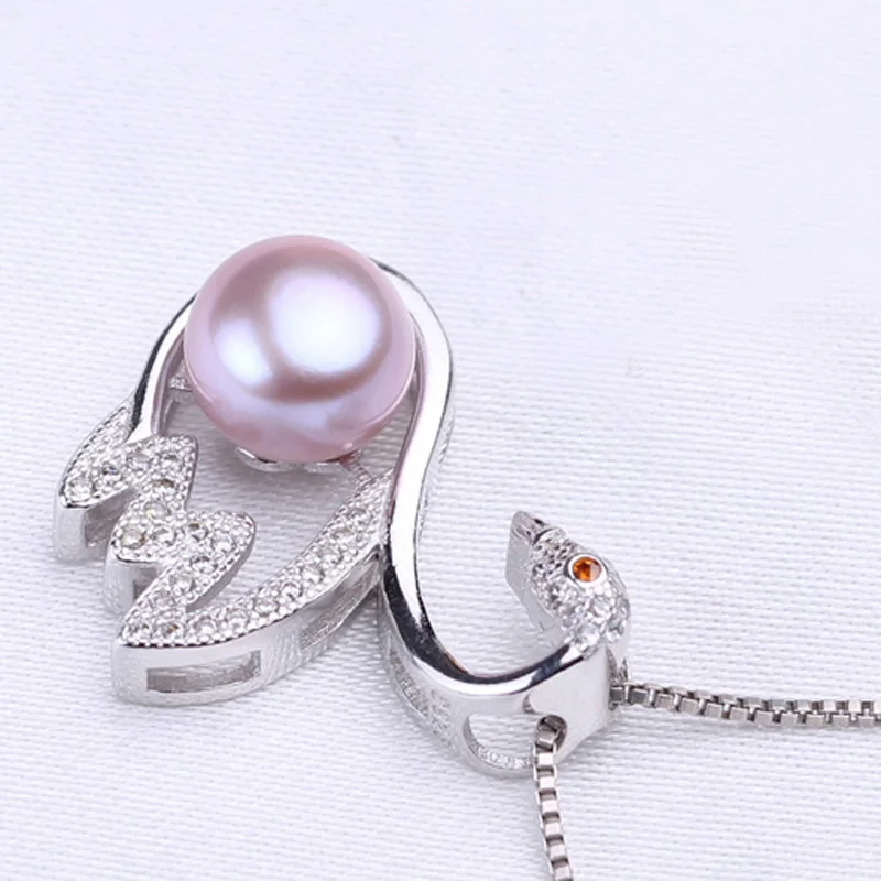 Женское ожерелье с подвеской из натурального пресноводного жемчуга|fine jewelry|necklace