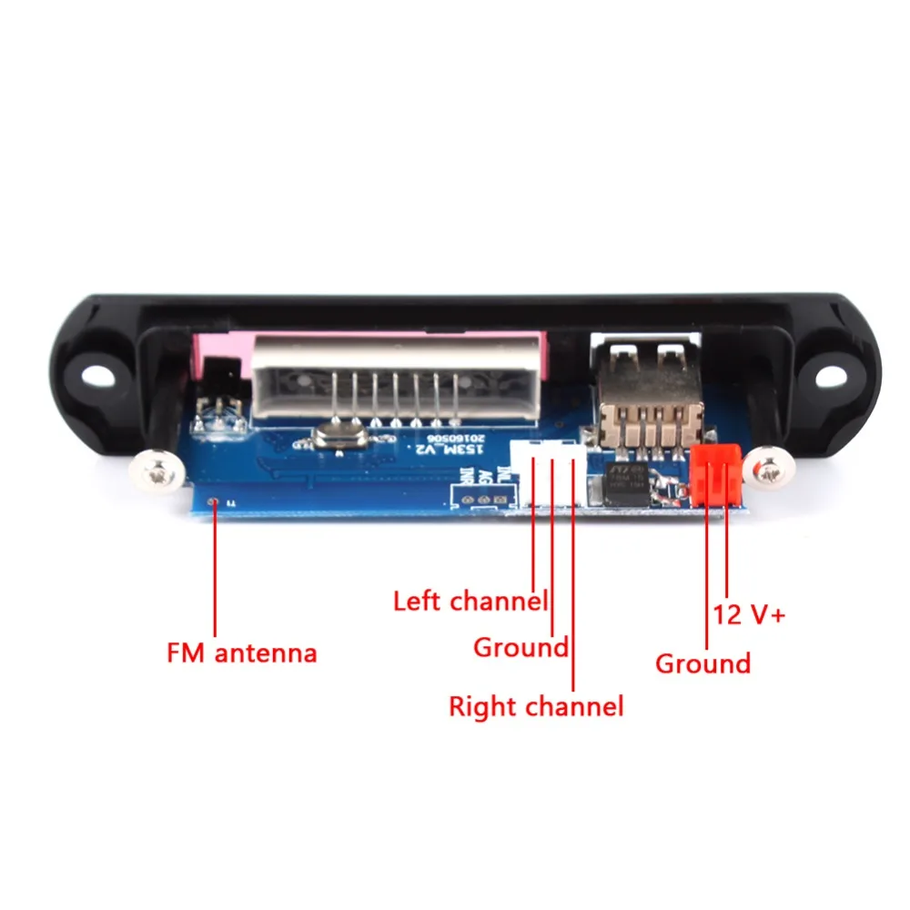 Цифровой мир беспроводной Bluetooth 12 В 5 в Micro USB 3 мм AUX FLAC MP3 WMA декодер плата аудио