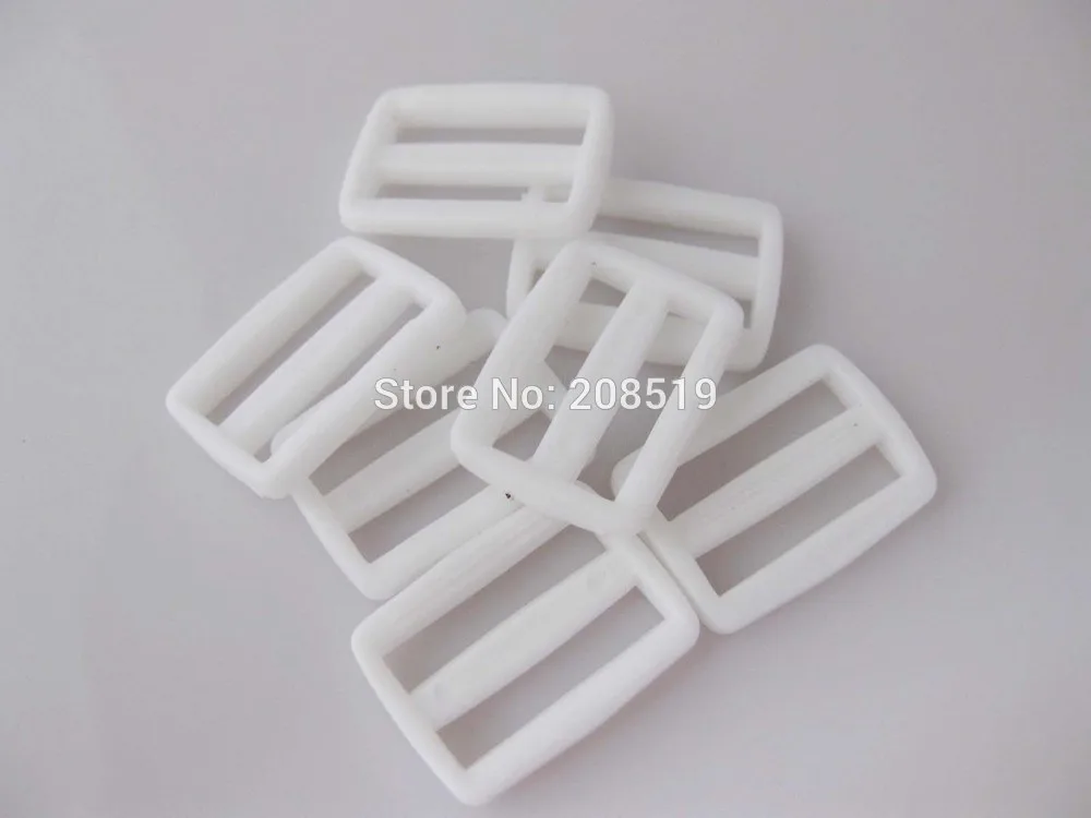 50pcs Adjustable Square Buckle 15mm/20mm/25mm/32mm/38mm/50mm White Plastic Buckles fitting Bags/garment/sewing supplies | Дом и сад