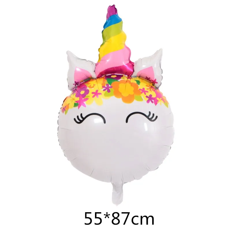 Фольгированный шарик, мультфильмы голова лошади Globos воздушный шар День Рождения украшения детские надувные игрушки Baby Shower девушки