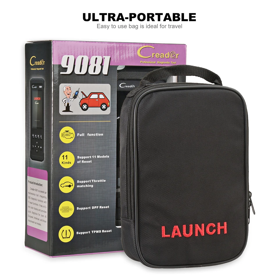 Старт DIY сканер Creader 9081 полный OBD2 сканер/сканирования инструмент диагностики OBDII +