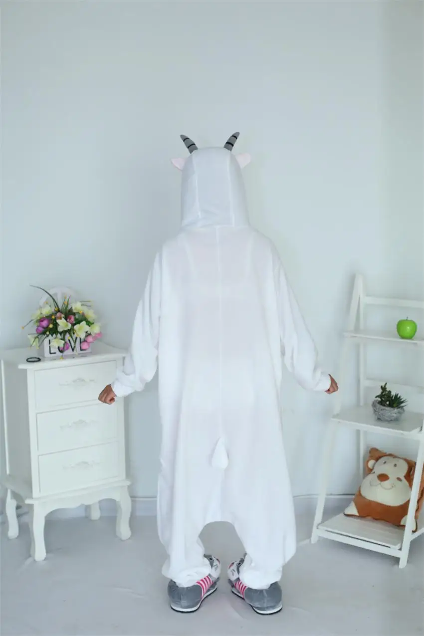 Кигуруми для взрослых мультяшный козий комбинезон косплей Овечья Пижама