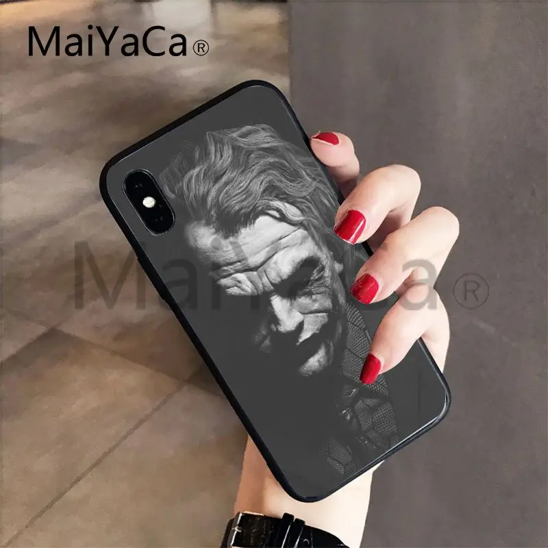 MaiYaCa хит Ledger Джокер Бэтмен идеальный чехол для телефона чехол для iPhone 7 6X6 S 7 7plus 8 8Plus XS XR SE чехол