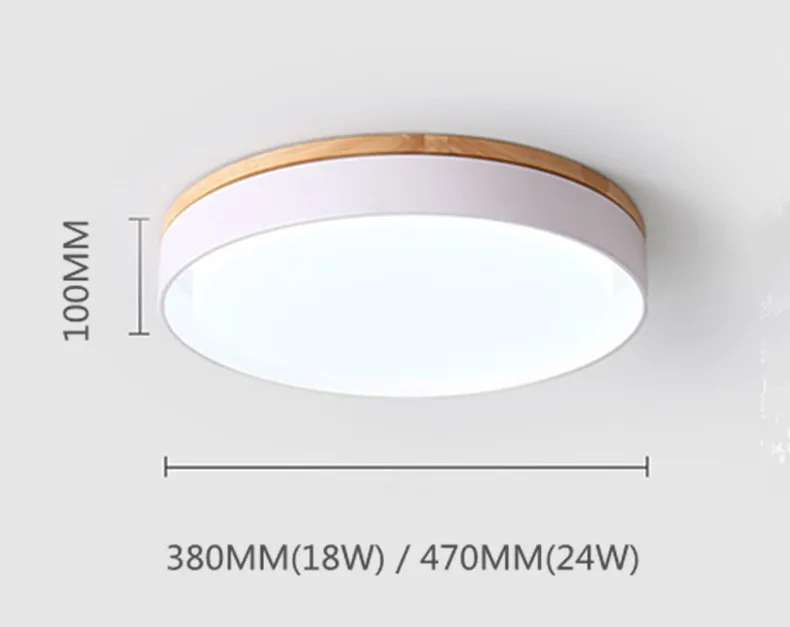 

Nordic Design Ultra-thin Led Ceiling Lamp Creative Wood Iron Dining Room Kitchen Bedroom Decoration Lights