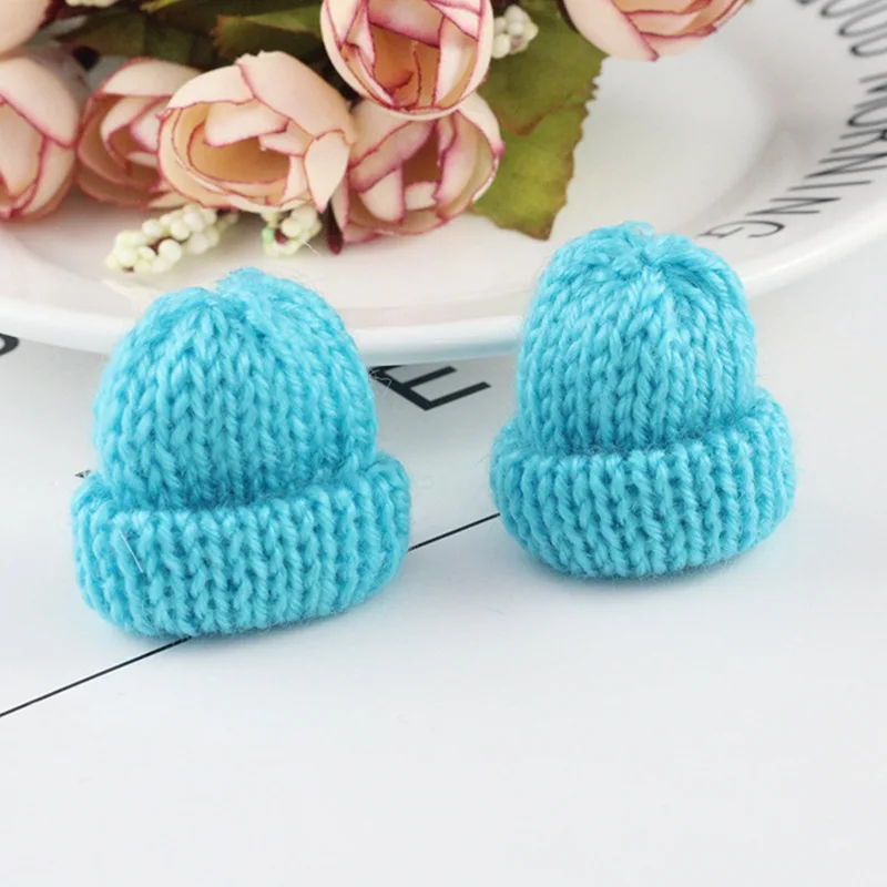 20 шт. Милая миниатюрная вязаная шляпа сделай сам кукла декоративные