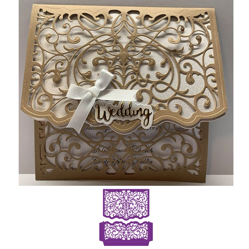 Элегантные Плашки для резки металла Swirls DIY скрапбукинга тиснение изготовление
