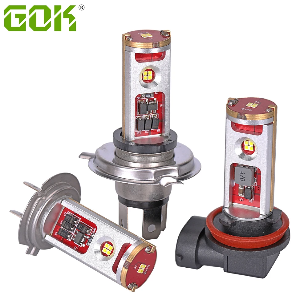 10х машина H8 H11 led H1 H3 h7 h4 hi/короче спереди и длиннее сзади) 60W 12 W светодиодные лампы
