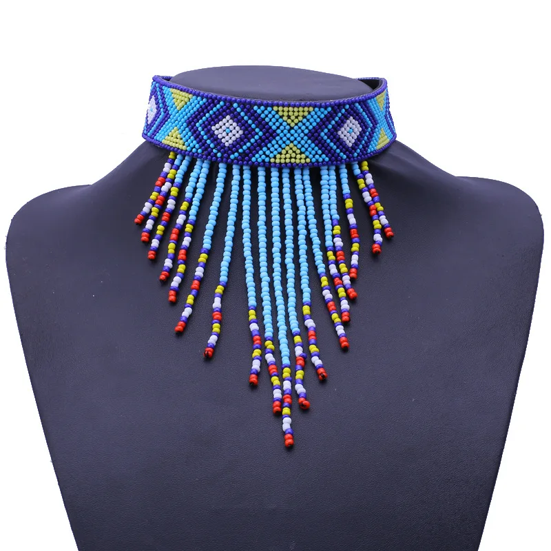 Нигерийские африканские бусины ювелирные изделия заявление ожерелье в