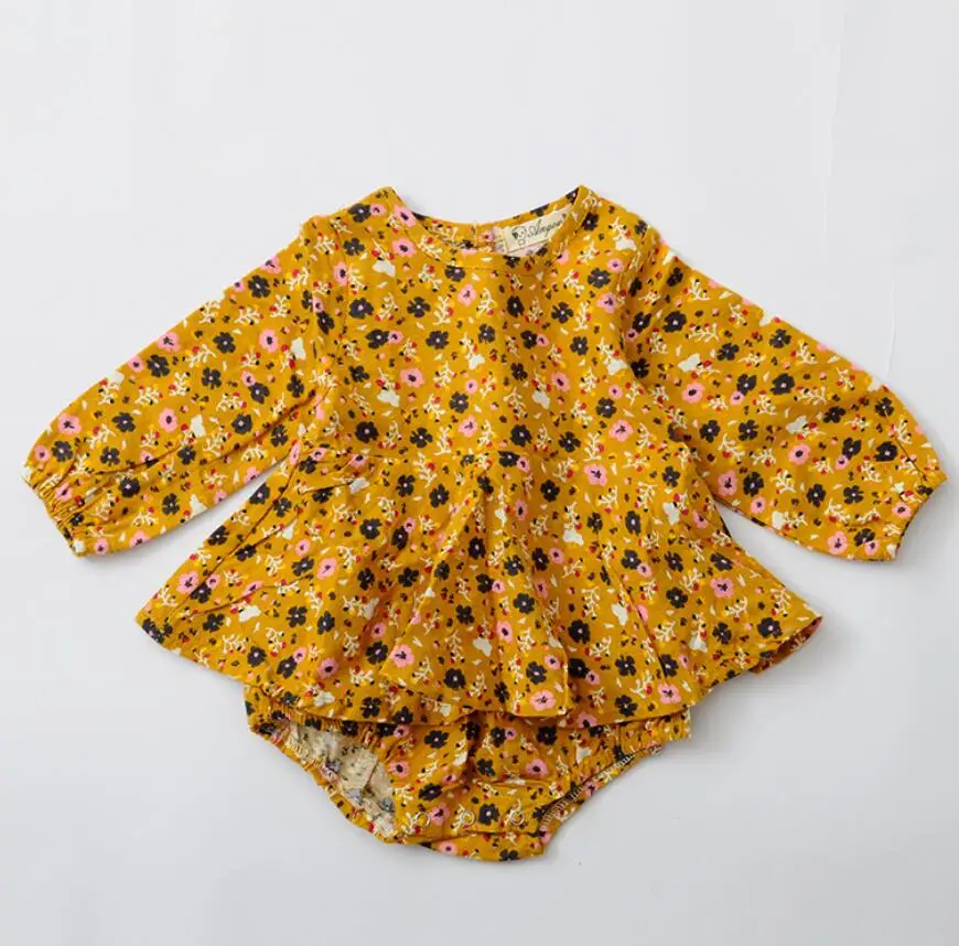 Yellow Новинка г. одежда для маленьких девочек модные нагрудные Детский комбинезон с коротким рукавом лето звезды печати Одежда младенцев маленьких комбинезоны - Цвет: Yellow