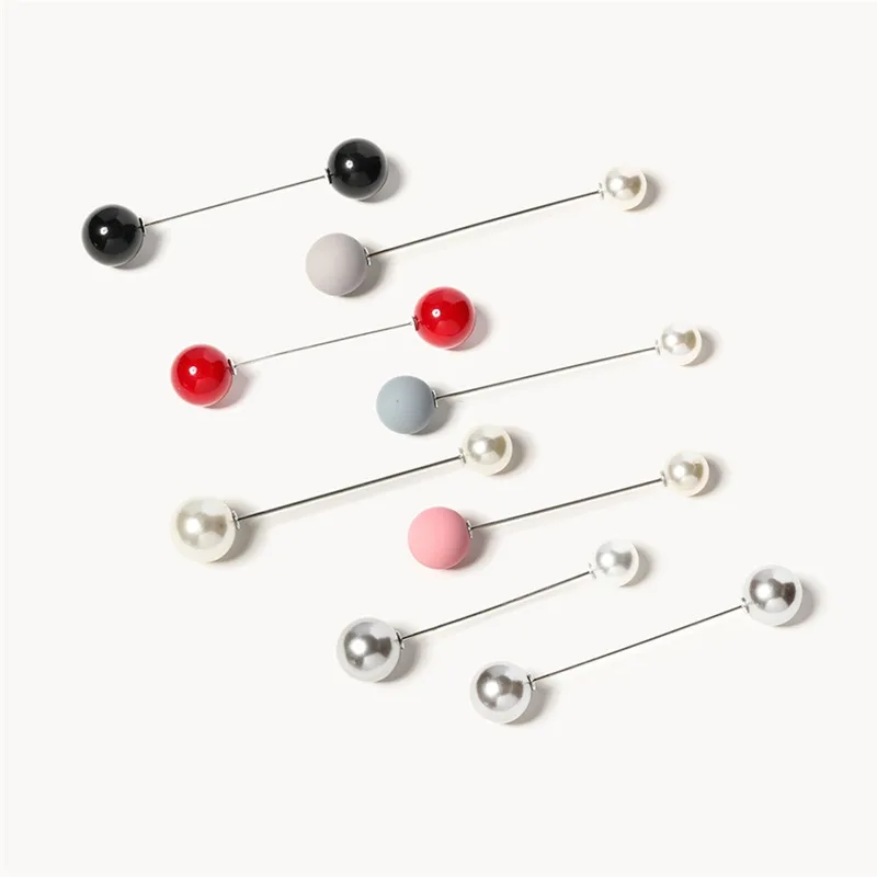 

Pinksee Simple Trendy Imitation Pearl Brooch for Women Girls Delicate Jewelry for Unisex Party Anniversary Accessories