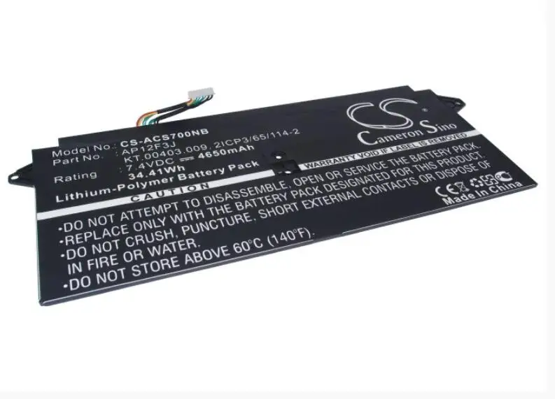 Cameron Sino 4650mAh battery forACER Aspire R14 S7 13&quot Aspre S7-391-6822 2ICP3/65/114-2 AP12F3J AP12F9J | Электроника