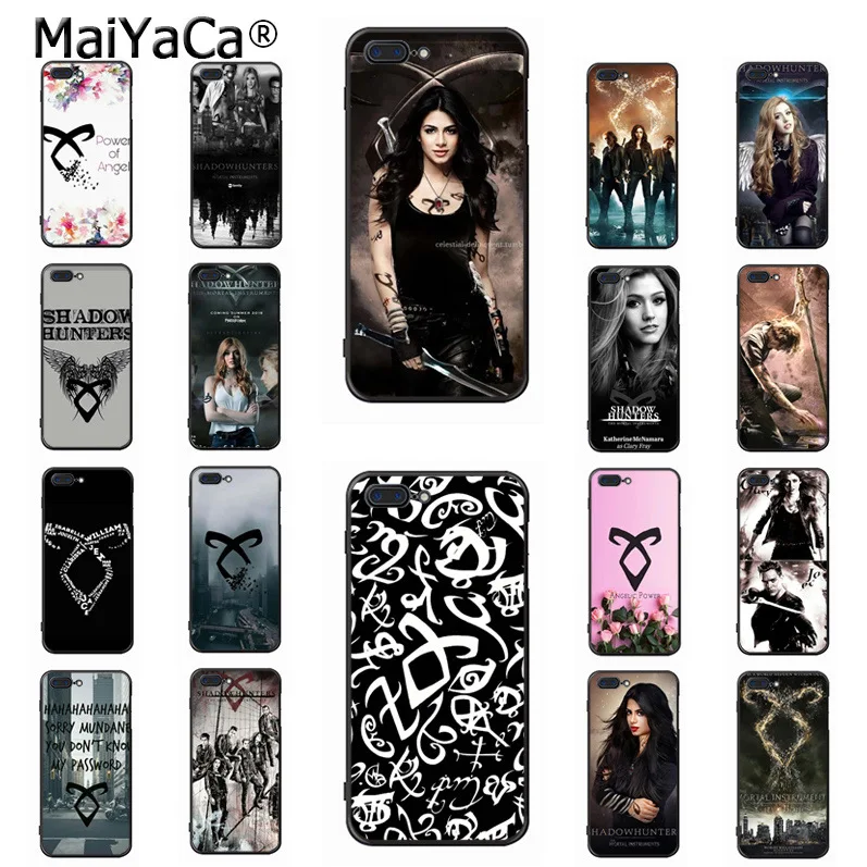 MaiYaCa Новинка чехол для телефона Fundas чехол shadowhunter для iPhone 8 plus 7 6 Plus X 5 5S SE 5C Чехол