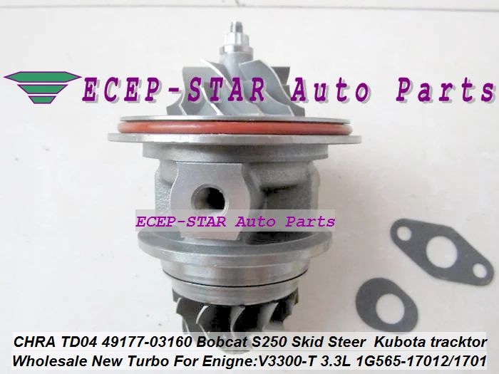 

Turbo Cartridge CHRA 49177-08130 49177-03130 49177-03140 1G565-17013 For Mitsubishi Pajero L200 Bobcat S250 Loader V3300-T 3.3L