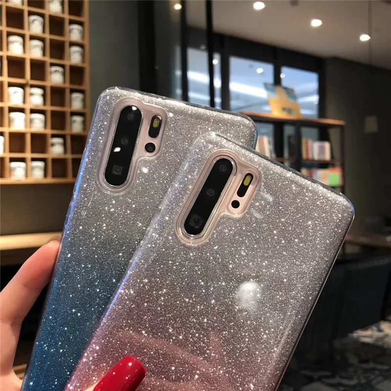 Чехол для телефона Meachy Gradient Bling Для Huawei P30 Lite P20 Pro мягкий модный чехол Mate 20 |