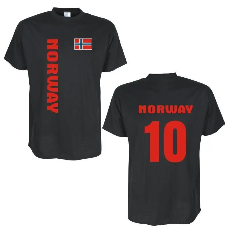 Мужская хлопковая футболка цвет норвежский 2019|flag shirt|shirt with numbershirt flag |