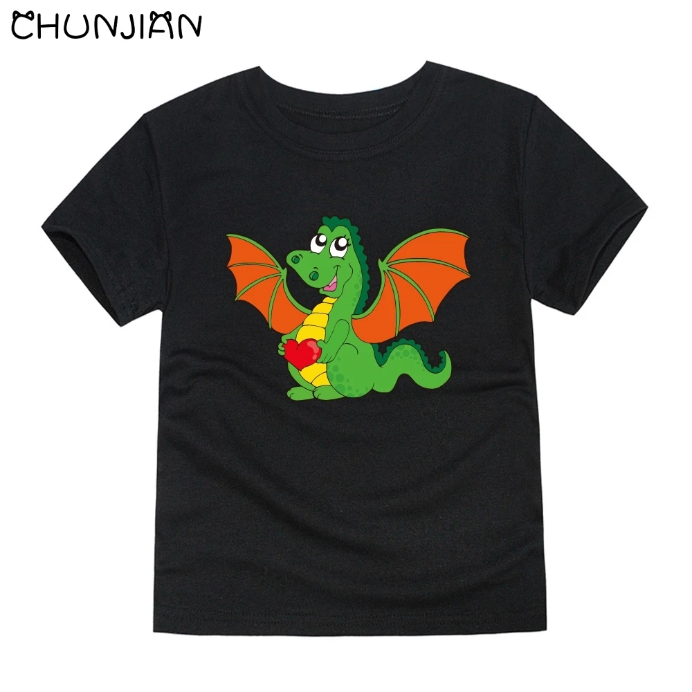 Летние новые детские футболки с мультипликационным рисунком Детская футболка