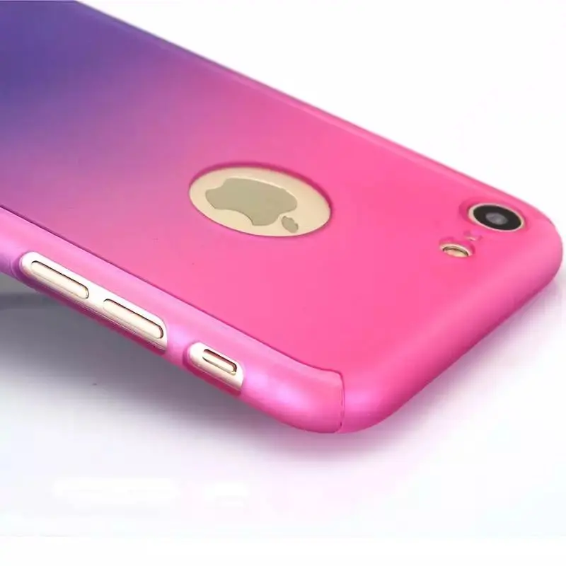 Чехол FTAIDKJ для iPhone XS Max XR X 6 6S 7 8 Plus 5 5S SE полная защита модный градиентный цвет